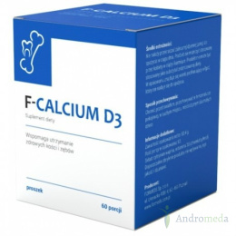 F-Calcium D3 Cytrynian Wapnia, Wit C – 60 porcji