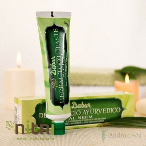 Ziołowa pasta do zębów bez fluoru z Neem (Dabur)