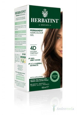 Farba do włosów Herbatint 4D Złoty Kasztan