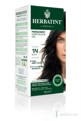 Farba do włosów Herbatint 1N Czarny