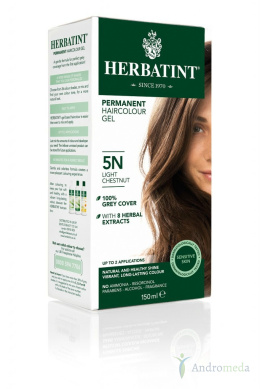 Farba do włosów Herbatint 5N Jasny Kasztan