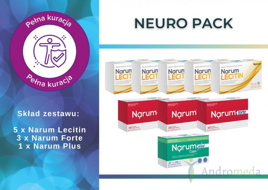 Narum Zestaw Neuro Pack Narum Lecitin Narum Forte Narum Plus