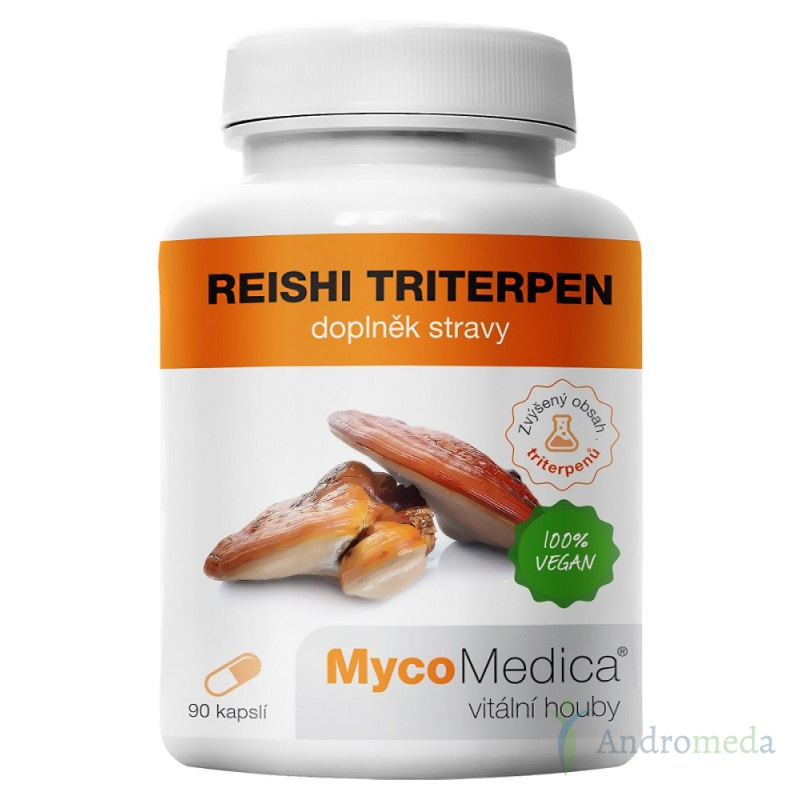 Reishi Triterpen 90 kaps. 20 % polisacharydów 10 % triterpenów Myco Medica