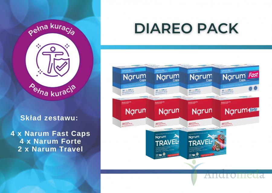 Narum Zestaw Diareo Pack Narine Zestaw Diareo Pack zawiera Narum Fast Narum Forte Narum Travel