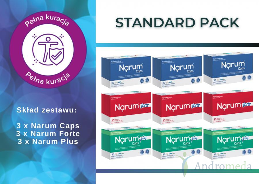 Narum Zestaw Standard Pack Narum Caps Narine Forte Narum Plus