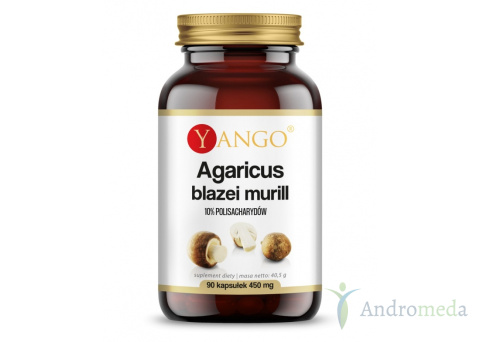 Agaricus - ekstrakt 10% polisacharydów - 90 kaps. Yango