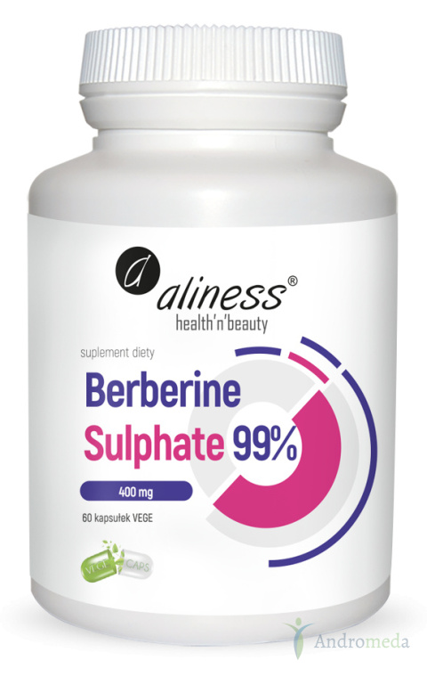 Berberine Sulphate 99% 400mg 60 Kaps Alines