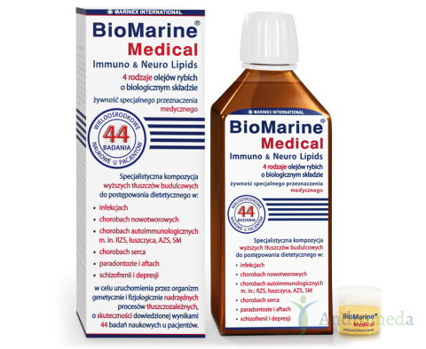 BioMarine®Medical Immuno & Neuro Lipids 4 rodzaje olejów rybich o biologicznym składzie 200 m BioMarine®Medical Immuno & Neuro Lipids 4 rodzaje olejów rybich o biologicznym składzie 200 m