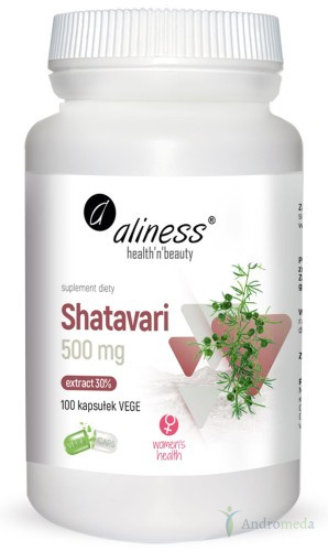 Shatavari ekstrakt 30% 500mg Aliness