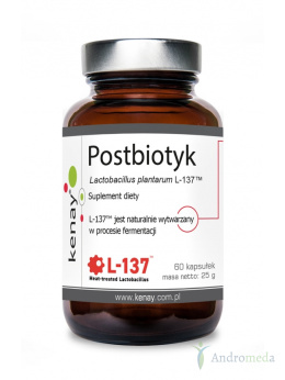 Postbiotyk Lactobacillus plantarum L-137™ 60 kapsułek Kenay