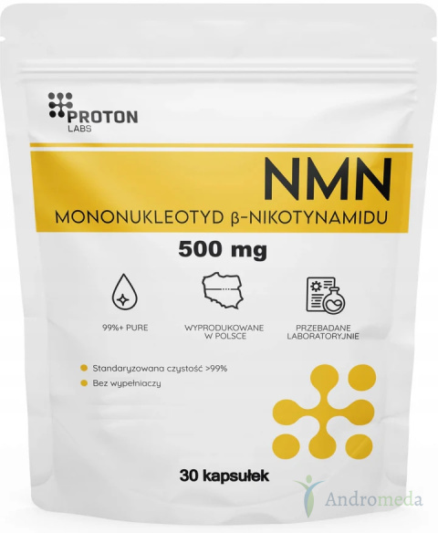 NMN Mononukleotyd beta-nikotynamodu 500mg 30 kapsułek