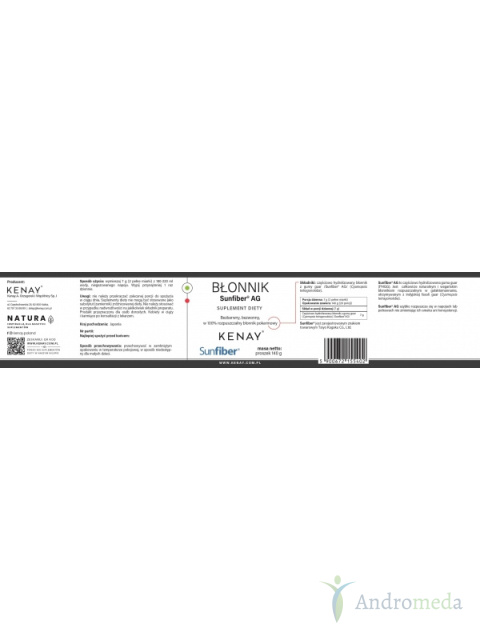 Błonnik Sunfiber® AG 140g Kenay