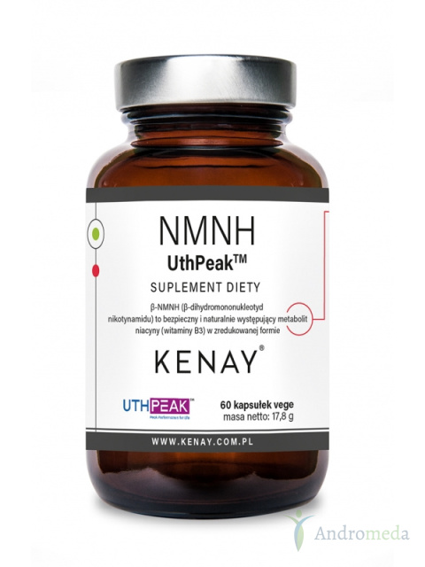 NMNH UthPeak™ β-dihydromononukleotyd nikotynamidu 60 kapsułek Kenay