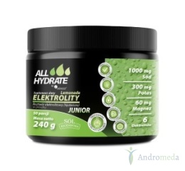 ALLHydrate, JUNIOR Lemonade 240g 50 porcji
