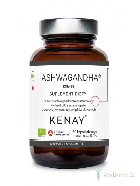 Ashwagandha KSM- 66 60 kapsułek Kenay
