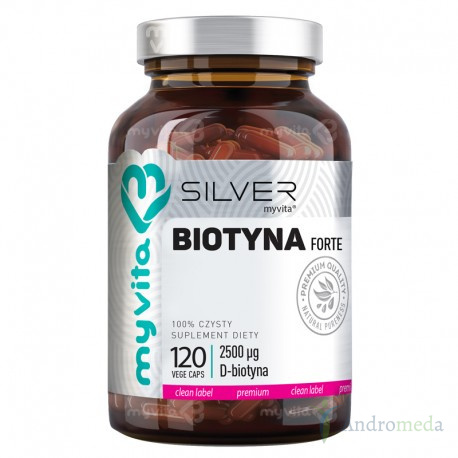 Biotyna 2500 mcg Silver MyVita 120 kapsułek