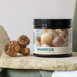 Agaricus blazei murill - Pieczarka migdałowa - 90 kapsułek MYQO