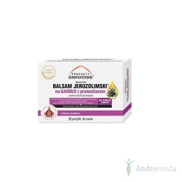 Balsam Jerozolimski na gardło z prawoślazem 32 pastylki do ssania Produkty Bonifaterskie