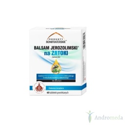 Balsam Jerozolimski na zatoki 60 tabletek Produkty Bonifaterskie