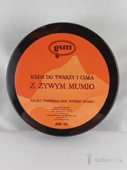 Krem do Twarzy i Ciała 200 ml – Żywe Mumio dla urody.