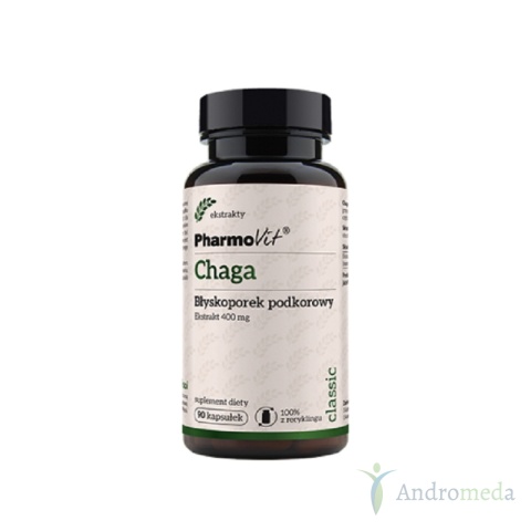 Chaga 4:1 - 90 kapsułek Błyskoporek podkorowy Pharmovit