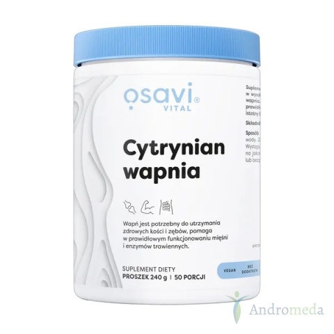 Cytrynian wapnia proszek - 240 gramów Osavi