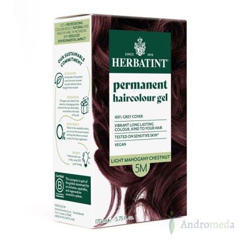 Farba do włosów Herbatint 5M Jasny Mahoniowy Kasztan