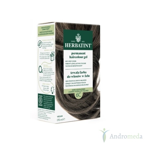 Farba do włosów Herbatint 6C Ciemny Popielaty Blond