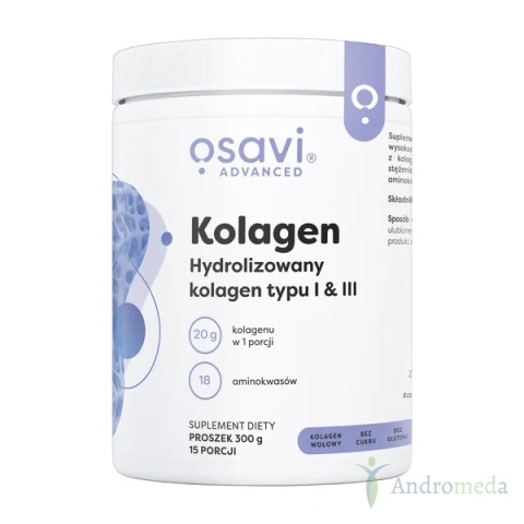 Hydrolizowany kolagen typu I & III 300 g Osavi