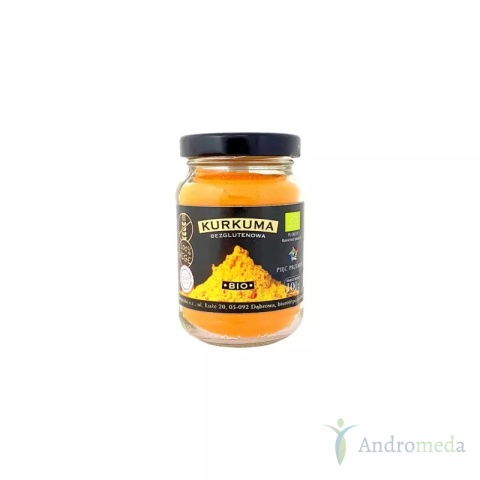 Kurkuma BIO 100 g bezglutenowa Pięć Przemian