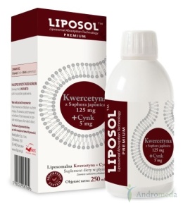 Liposol, Liposomalna Kwercetyna 125 mg + Cynk 5 mg - 250 ml Aliness