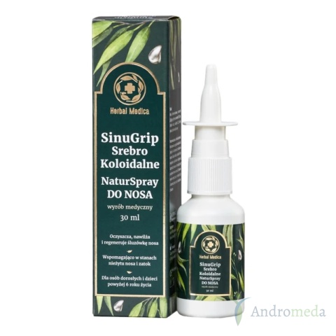 SinuGrip Srebro Koloidalne do nosa 30ml Herbal Medica