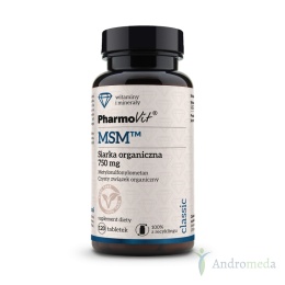 MSM siarka organiczna 120 tabl 750mg Pharmovit