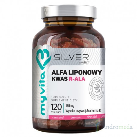MYVITA SILVER 100% KWAS ALFALIPONOWY R-ALA 120 KAPS.