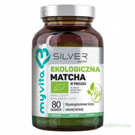 MYVITA SILVER EKOLOGICZNA MATCHA PROSZEK BIO 80G