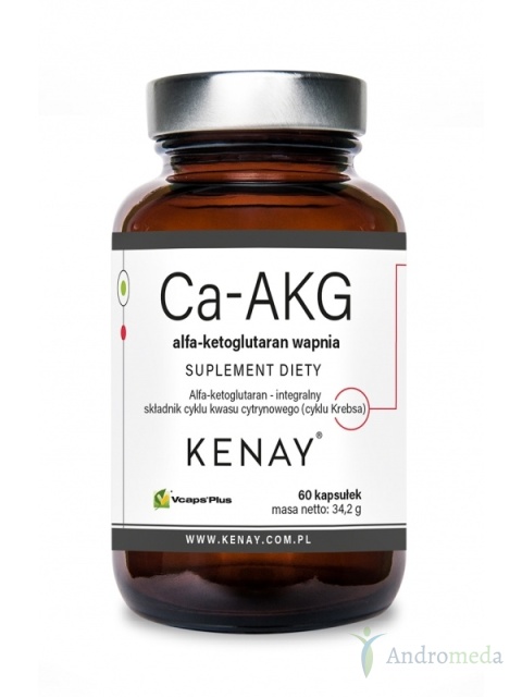 Ca-AKG alfa-ketoglutaran wapnia 60 kapsułek Kenay