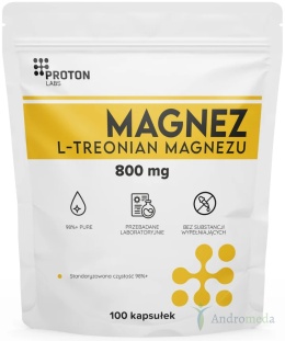 Magnez (L-treonian magnezu) PURE, 98% czysty proszek 100 kapsułek