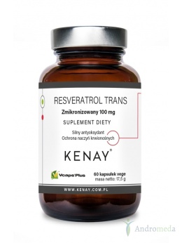 Resveratrol trans - zmikronizowany 100 mg 60 kapsułek Kenay