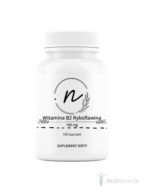 NaturePRO Witamina B2 Ryboflawina 100 mg 180 kapsułek