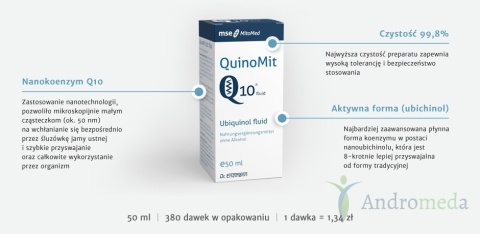 ZESTAW 3 SZTUKI QuinoMit®Q10 fluid MSE 30 ml koenzym Q10