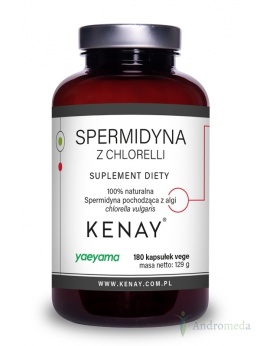 Spermidyna z Chlorelli 180 kapsułek Kenay