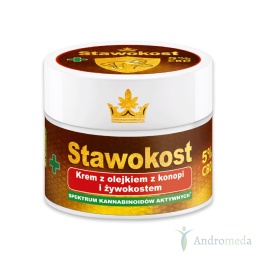 Stawokost 50ml krem z olejkiem z konopi i żywokostem 5% CBD
