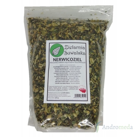 Zioła Nerwicoziel 500g. Mieszanka wg przepisu Ojca Klimuszki