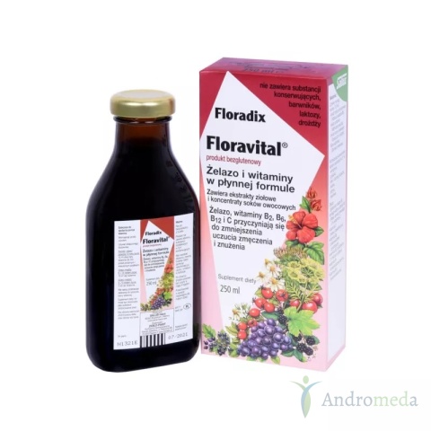 Zioło-Piast Żelazo Bezglutenowe 250ml Floradix