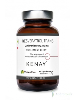 Zmikronizowany resveratrol 200 mg 60 kapsułki kenay