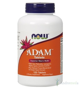 ADAM - Witaminy i Minerały dla Mężczyzn - 120 kapsułek - NOW Foods