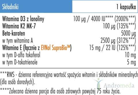 Witaminy ADEK Complex+ w kapsułkach Biowen - 90 kapsułek