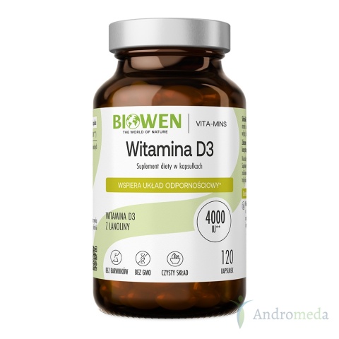 Witamina D3 120 kapsułek Biowen