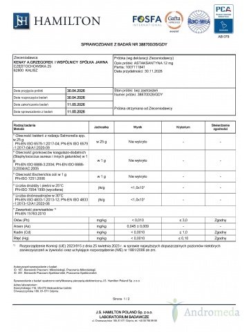 ASTAKSANTYNA 12 mg (300 kapsułek) - suplement diety