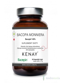 Bacopa monniera Bacopin® 40% (60 kapsułek) - suplement diety